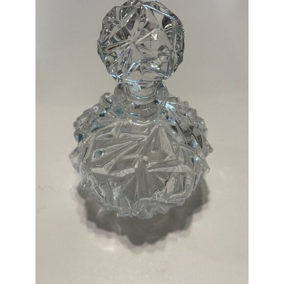 Tiffany & Co. Rock Cut Crystal Perfume Bottle Empty With Box - Picture 7 of 10